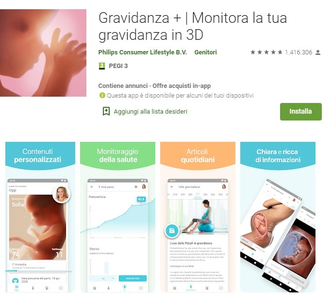 gravidanza + app