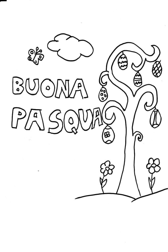 disegni di pasqua da colorare